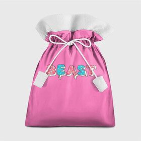 Подарочный 3D мешок с принтом Mr Beast Donut (Pink edition) , 100% полиэстер | Размер: 29*39 см | arts | mr beast | mrbeast | youtube | арты | блогеры | мистер бист | прикольные надписи | ютуб | ютуберы
