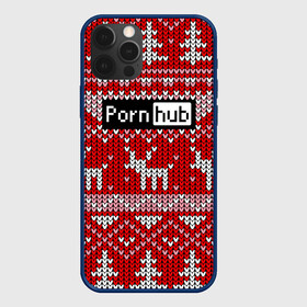 Чехол для iPhone 12 Pro Max с принтом Porn Hub новогодний , Силикон |  | deer | holiday | new year | pattern | новый год | олень | праздник | узор