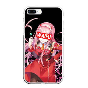 Чехол для iPhone 7Plus/8 Plus матовый с принтом 02, ZERO TWO, DARLING IN THE FRANXX , Силикон | Область печати: задняя сторона чехла, без боковых панелей | 02 | anime | anime girl | darling in the franxx | heroes | manga | zero two | аниме | герои | дарлинг | дарлинг во франксе | дарлинг ин зе франкс | зиро ту | манга | милый во франксе