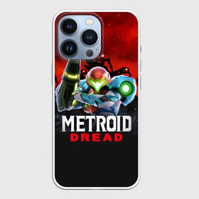 Чехол для iPhone 13 Pro с принтом Space Fight | Metroid Dread ,  |  | Тематика изображения на принте: game | logo | mercurysteam | metroid | metroid dread | metroid fusion | samus aran | игра | компьютерная игра | лого | логотип | метроид | метроид дреад | мэтроид | мэтройдо дореддо | самус аран | эмблема