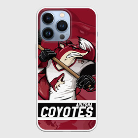 Чехол для iPhone 13 Pro с принтом Аризона Койотис, Arizona Coyotes ,  |  | arizona | arizona coyotes | coyotes | hockey | nhl | usa | аризона | аризона койотис | койотис | нхл | спорт | сша | феникс | финикс койотс | хоккей | шайба