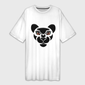 Платье-футболка 3D с принтом Тигрица с 3D глазами ,  |  | 2022 | год тигра | дизайнерский тигр | красивые глаза | красивые тигриные глаза | лев | львица | силуэт тигра | символ | символ года | строгая тигрица | тигр | тигр с 3d глазами | тигренок | тигрица