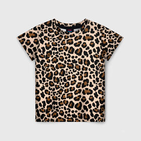Детская футболка 3D с принтом Леопардовые Пятна , 100% гипоаллергенный полиэфир | прямой крой, круглый вырез горловины, длина до линии бедер, чуть спущенное плечо, ткань немного тянется | jaguar | leopard | ocelot | predator | гепард | дикая кошка | животное | зверь | кот | леопард | леопардовые пятна | оцелот | хищная кошка | хищник | ягуар