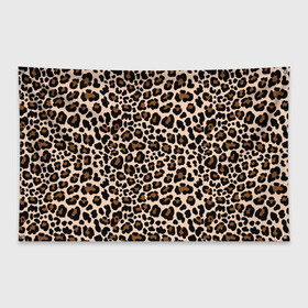 Флаг-баннер с принтом Леопардовые Пятна , 100% полиэстер | размер 67 х 109 см, плотность ткани — 95 г/м2; по краям флага есть четыре люверса для крепления | jaguar | leopard | ocelot | predator | гепард | дикая кошка | животное | зверь | кот | леопард | леопардовые пятна | оцелот | хищная кошка | хищник | ягуар
