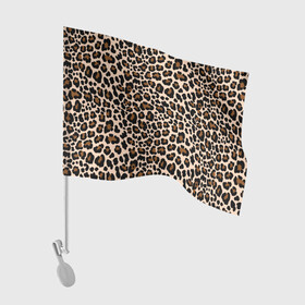 Флаг для автомобиля с принтом Леопардовые Пятна , 100% полиэстер | Размер: 30*21 см | jaguar | leopard | ocelot | predator | гепард | дикая кошка | животное | зверь | кот | леопард | леопардовые пятна | оцелот | хищная кошка | хищник | ягуар