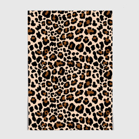 Постер с принтом Леопардовые Пятна , 100% бумага
 | бумага, плотность 150 мг. Матовая, но за счет высокого коэффициента гладкости имеет небольшой блеск и дает на свету блики, но в отличии от глянцевой бумаги не покрыта лаком | jaguar | leopard | ocelot | predator | гепард | дикая кошка | животное | зверь | кот | леопард | леопардовые пятна | оцелот | хищная кошка | хищник | ягуар