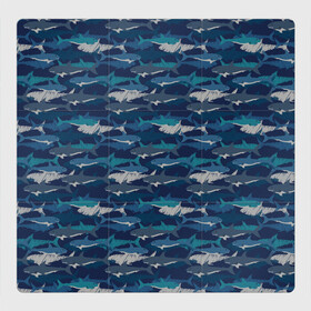 Магнитный плакат 3Х3 с принтом Хищные Акулы , Полимерный материал с магнитным слоем | 9 деталей размером 9*9 см | fish | ocean | predator | shark | white shark | акула | белая акула | зубы | море | морской хищник | океан | рыба | хищная рыба | хищник