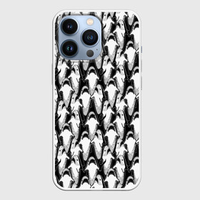 Чехол для iPhone 13 Pro с принтом Хищные Рыбы ,  |  | fish | ocean | predator | shark | white shark | акула | белая акула | зубы | море | морской хищник | океан | рыба | хищная рыба | хищник