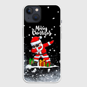 Чехол для iPhone 13 с принтом Santa Dabbing с подарками. ,  |  | 2022 | dabbing | happy new year | merry christmas | santa dabbing | год тигра | зима близко | нг | новогодний | новый год | новый год 2022 | рождество | символ 2022 года | снег | снежинки