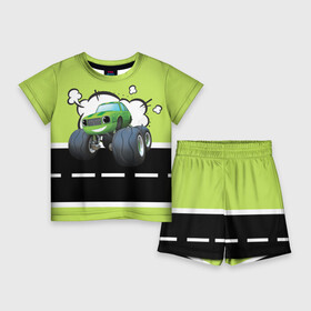 Детский костюм с шортами 3D с принтом Вспыш и чудо машинки  Огурчик ,  |  | вспыш | детский | зеленый | мальчик | машина | машинки | монстрак | мультик | мультфильм | огурчик | персонаж | чудо