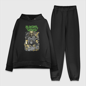 Женский костюм хлопок Oversize с принтом Municipal Waste - crossover thrash style! ,  |  | bandana | bone | crossover thrash | dude | group | hype | municipal waste | music | raven | richmond | skateboard | skull | snake | usa | бандана | вирджиния | ворон | группа | змея | коммунальные отходы | кость | кроссовертрэш | музыка