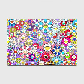 Головоломка Пазл магнитный 126 элементов с принтом Цветы Takashi Murakami , полимерный материал с магнитным слоем | 126 деталей, размер изделия —  180*270 мм | flowers | pop art | superflat | takashi murakami | арт | глаза | дизайн | исскуство | разноцветные цветы | супефлэт | такаси мураками | такаши мураками | художник | цветы