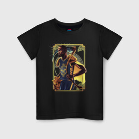Детская футболка хлопок с принтом Kevin Durant Golden State Warriors , 100% хлопок | круглый вырез горловины, полуприлегающий силуэт, длина до линии бедер | brooklyn nets | golden state warriors | баскетболист | бруклин нетс | вашингтон | кевин дюрант | нба | сша