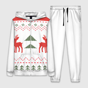 Женский костюм 3D с принтом Традиционный принт с оленями ,  |  | бабушка | вышивка | дикие животные | животное | звери | новогодний | новый год | норвежский | олени | олень | рождественский | рождество | традиционный