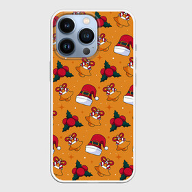 Чехол для iPhone 13 Pro с принтом Новогоднее настроениe ,  |  | Тематика изображения на принте: год | дед | зима | мороз | настроение | новогоднее | новый | праздние | рождество | санта