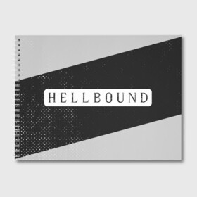 Альбом для рисования с принтом HELLBOUND - Полосы , 100% бумага
 | матовая бумага, плотность 200 мг. | Тематика изображения на принте: bound | hell | hellbound | netflix | series | ада | зов | корейский | культура | монстры | поп | сериал | сериалы
