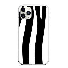 Чехол для iPhone 11 Pro матовый с принтом ZeBRO , Силикон |  | зебра | пестрый | полосатый | узор | черно белое