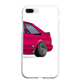 Чехол для iPhone 7Plus/8 Plus матовый с принтом Ford Escort art , Силикон | Область печати: задняя сторона чехла, без боковых панелей | art | ford | fordescort | rs | stance