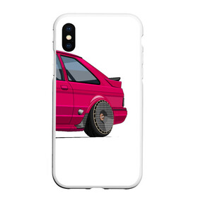 Чехол для iPhone XS Max матовый с принтом Ford Escort art , Силикон | Область печати: задняя сторона чехла, без боковых панелей | art | ford | fordescort | rs | stance