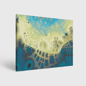 Холст прямоугольный с принтом Коллекция Journey Бриз 126-2 , 100% ПВХ |  | abstraction | blue | color | fractal | yellow | абстракция | желтый | на витрину | фрактал | цветной