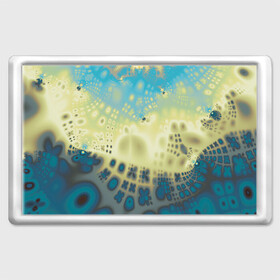 Магнит 45*70 с принтом Коллекция Journey Бриз 126-2 , Пластик | Размер: 78*52 мм; Размер печати: 70*45 | abstraction | blue | color | fractal | yellow | абстракция | желтый | на витрину | фрактал | цветной