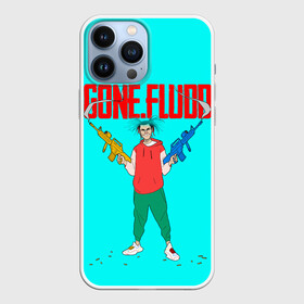 Чехол для iPhone 13 Pro Max с принтом GONE.Fludd whith gun ,  |  | Тематика изображения на принте: gone fludd | hip hop | rap | rep | гон фладд | гонфлад | исполнители | исполнитель | музыка | реп