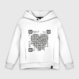 Детское худи Oversize хлопок с принтом QR Love , френч-терри — 70% хлопок, 30% полиэстер. Мягкий теплый начес внутри —100% хлопок | боковые карманы, эластичные манжеты и нижняя кромка, капюшон на магнитной кнопке | Тематика изображения на принте: coronavirus | covid | covid19 | l | qr code | qr код | sputnik | вакцина | вакцинация | вирус | здоровье | изоляция | иммунитет | карантин | ковид | код | корона | коронавирус | маркировка | маска | пандемия | паспорт