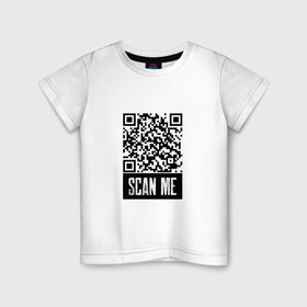 Детская футболка хлопок с принтом QR Scan , 100% хлопок | круглый вырез горловины, полуприлегающий силуэт, длина до линии бедер | coronavirus | covid | covid19 | qr code | qr код | sputnik | вакцина | вакцинация | вирус | здоровье | изоляция | иммунитет | карантин | ковид | код | корона | коронавирус | маркировка | маска | пандемия | паспорт | прививка