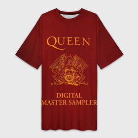 Платье-футболка 3D с принтом Digital Master Sampler  Queen ,  |  | freddie mercury | paul rodgers | queen | quen | альбом | брайан мэй | глэм | джон дикон | квин | королева | куин | меркури | меркьюри | музыкант | мэркури | певец | песня | поп | роджер тейлор | рок группа | фаррух булсара