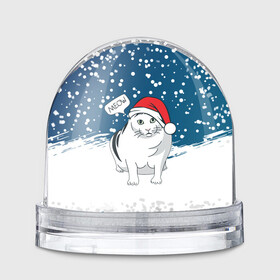 Игрушка Снежный шар с принтом НОВОГОДНИЙ КОТ БЕНДЕР (МЕМ) , Пластик | Изображение внутри шара печатается на глянцевой фотобумаге с двух сторон | 2022 | 22 | bender | cat | christmas | meme | memes | meow | merry | new | snow | winter | year | бендер | год | зима | кот | кошка | мем | мемы | мяй | новый | рождество | снег | толстый