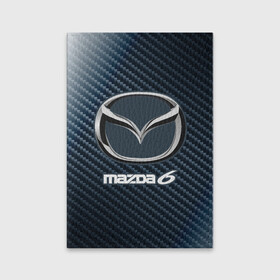 Обложка для паспорта матовая кожа с принтом MAZDA 6 - Карбон , натуральная матовая кожа | размер 19,3 х 13,7 см; прозрачные пластиковые крепления | auto | logo | mazda | mazda 6 | moto | symbol | авто | автомобиль | гонки | знак | карбон | лого | логотип | логотипы | мазда | марка | машина | мото | символ | символы