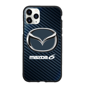 Чехол для iPhone 11 Pro Max матовый с принтом MAZDA 6 - Карбон , Силикон |  | auto | logo | mazda | mazda 6 | moto | symbol | авто | автомобиль | гонки | знак | карбон | лого | логотип | логотипы | мазда | марка | машина | мото | символ | символы