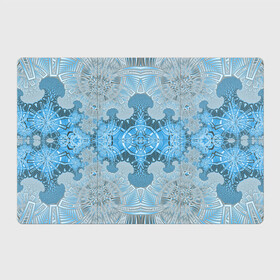 Магнитный плакат 3Х2 с принтом Коллекция Фрактальная мозаика Голубой 292-6-n , Полимерный материал с магнитным слоем | 6 деталей размером 9*9 см | Тематика изображения на принте: blue | fractal | light | pattern | symmetrical | на витрину | светлый | симметричный | узор | фрактал