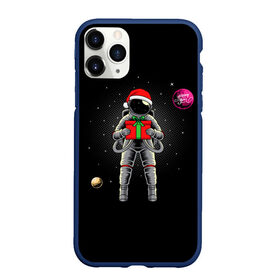 Чехол для iPhone 11 Pro Max матовый с принтом Астронавт с подарком Astronaut and Gift , Силикон |  | Тематика изображения на принте: space | астронавт | дед мороз | звезда | космонавт | космос | новый год | планета | подарок | рождество | санта