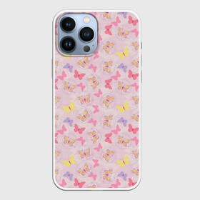 Чехол для iPhone 13 Pro Max с принтом Бабочки (Butterflies) ,  |  | butterflies | butterfly | color | insects | mole | paints | palette | spectrum | бабочки | колористика | моль | мотылёк | насекомые | палитра | разноцветные | разноцветные бабочки | спектр | художник | цветные | шелкопряд | яркий