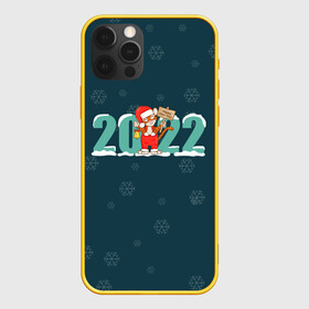 Чехол для iPhone 12 Pro с принтом Новый год 2022 | Год тигра , силикон | область печати: задняя сторона чехла, без боковых панелей | 2022 | christmas | new year | год тигра | наступающий год | новогодний | новый год | рождественский | рождество | рождество христово | с новым годом | святки | тигр | тигренок