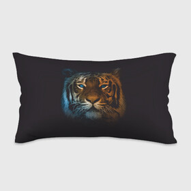 Подушка 3D антистресс с принтом Тигр с голубыми глазами , наволочка — 100% полиэстер, наполнитель — вспененный полистирол | состоит из подушки и наволочки на молнии | tiger | животное | символ года | тигр | хищник