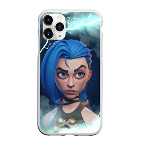 Чехол для iPhone 11 Pro матовый с принтом BLUE JINX | ARCAME , Силикон |  | arcane | arcane league of legends | cartoon | jinx | league of legends | mult | stim punk | stimpunk | аркеин | аркейн | джинкс | мульт | мультик | паудер | порох | психопатка | синеголовая | синий хвост | стим панк | стимпанк