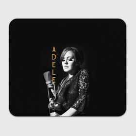 Прямоугольный коврик для мышки с принтом Певица Adele , натуральный каучук | размер 230 х 185 мм; запечатка лицевой стороны | девушка | имя | микрофон | надпись | певица