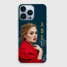 Чехол для iPhone 13 Pro с принтом Portrait Adele ,  |  | Тематика изображения на принте: имя | лицо | надпись | певица | портрет