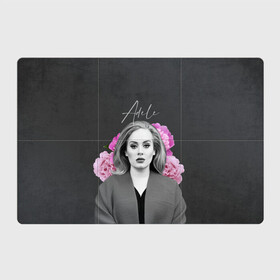 Магнитный плакат 3Х2 с принтом Flowers Adele , Полимерный материал с магнитным слоем | 6 деталей размером 9*9 см | Тематика изображения на принте: имя | надпись | певица | текстура | цветы