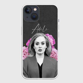 Чехол для iPhone 13 с принтом Flowers Adele ,  |  | Тематика изображения на принте: имя | надпись | певица | текстура | цветы