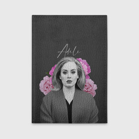 Обложка для автодокументов с принтом Flowers Adele , натуральная кожа |  размер 19,9*13 см; внутри 4 больших “конверта” для документов и один маленький отдел — туда идеально встанут права | имя | надпись | певица | текстура | цветы