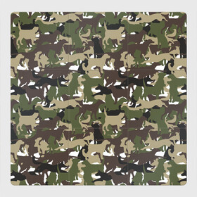 Магнитный плакат 3Х3 с принтом Камуфляж из Собак (Camouflage) , Полимерный материал с магнитным слоем | 9 деталей размером 9*9 см | animal | camouflage | dog | military camouflage | барбос | бобик | военный камуфляж | год собаки | друг человека | животное | зверь | ищейка | камуфляж | кинолог | кость | лайка | милитари | охотничий камуфляж | пёс
