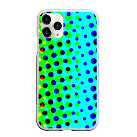 Чехол для iPhone 11 Pro Max матовый с принтом Цветная кислота , Силикон |  | абстракция | круги | радуга | цветной | яркий