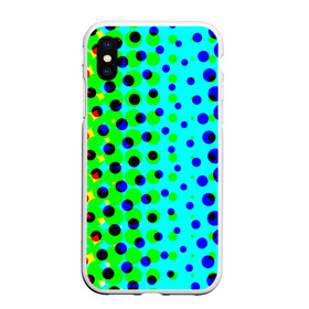 Чехол для iPhone XS Max матовый с принтом Цветная кислота , Силикон | Область печати: задняя сторона чехла, без боковых панелей | абстракция | круги | радуга | цветной | яркий