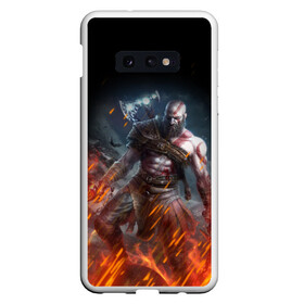 Чехол для Samsung S10E с принтом КРАТОС В ОГНЕ | GOD OF WAR (НА СПИНЕ) , Силикон | Область печати: задняя сторона чехла, без боковых панелей | ascension | betrayal | chains of olympus | cratos | ghost of sparta | god of war | hack and slash | kratos | logo | ragnarok | rune | war | атрей | бог войны | война | год ов вар | год оф вар | игра | иероглифы | кратос | лого | логотип | рагнарёк | руны 