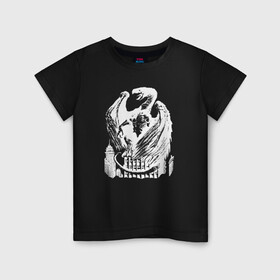 Детская футболка хлопок с принтом Белый Дракон в городе , 100% хлопок | круглый вырез горловины, полуприлегающий силуэт, длина до линии бедер | гарри поттер | дракон | монстр | рок | фэнтези