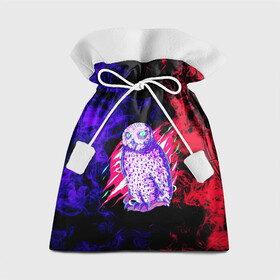 Подарочный 3D мешок с принтом Токийский гуль Сова , 100% полиэстер | Размер: 29*39 см | аниме | арт | клюв | краски | неон | огонь | перья | портал | сова