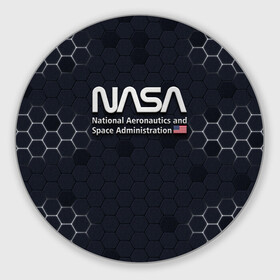 Круглый коврик для мышки с принтом NASA 3D LOGO   НАСА 3D логотип , резина и полиэстер | круглая форма, изображение наносится на всю лицевую часть | Тематика изображения на принте: elon | mask | musk | nasa | space x | star | америка | астронавт | звезды | земля | илон | космонавт | космос | луна | марс | маск | наса | планета | ракета | флаг